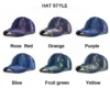 Heavy-Distress Denim Streetwear Cap