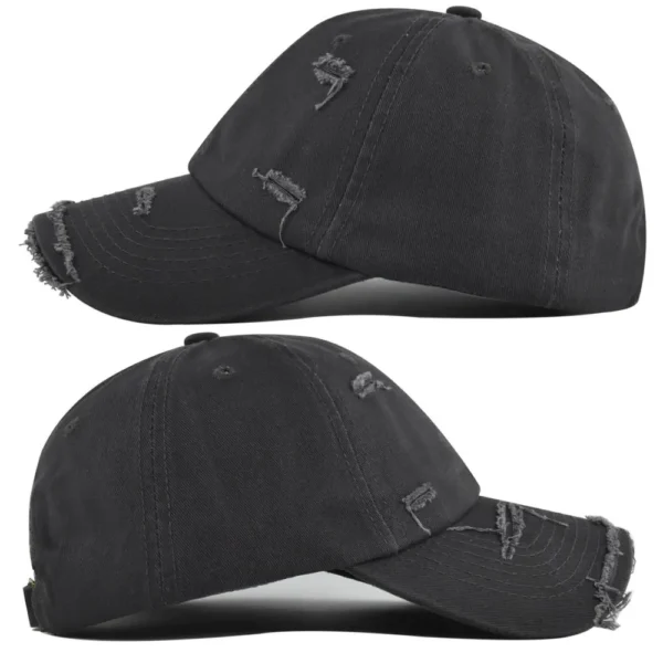 Solid Distressed Washed Baseball Cap