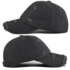 Solid Distressed Washed Baseball Cap