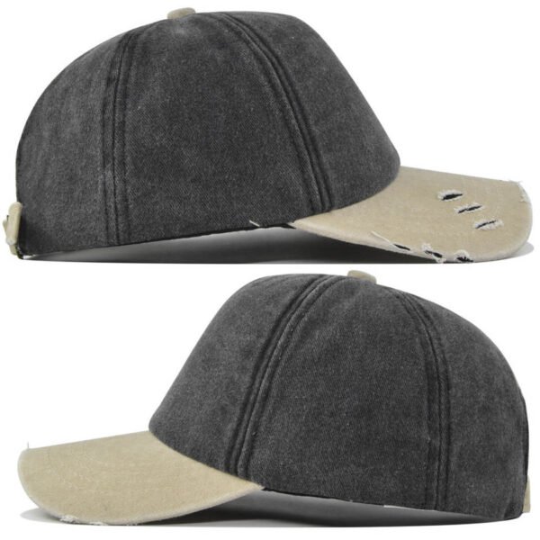 H32f8791d9490419fa6de989a098851f2s.jpg_960x960q80.jpg Color-Block Washed 5-Panel Cap