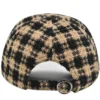 Houndstooth Tweed Baseball Cap