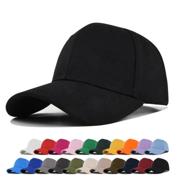 Solid Cotton 6-Panel Baseball Cap