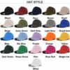 Solid Cotton 6-Panel Baseball Cap