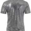 Men's Textured Short Sleeve Polo Shirt