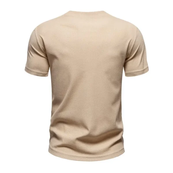 Men's Knit V-Neck Casual T-Shirt