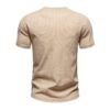 Men's Knit V-Neck Casual T-Shirt