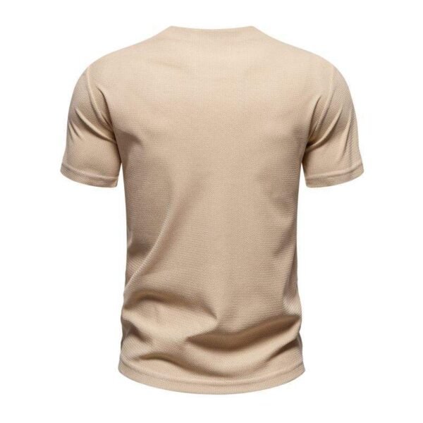 Men's Knit V-Neck Casual T-Shirt