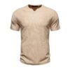Men's Knit V-Neck Casual T-Shirt