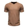 Men's Knit V-Neck Casual T-Shirt