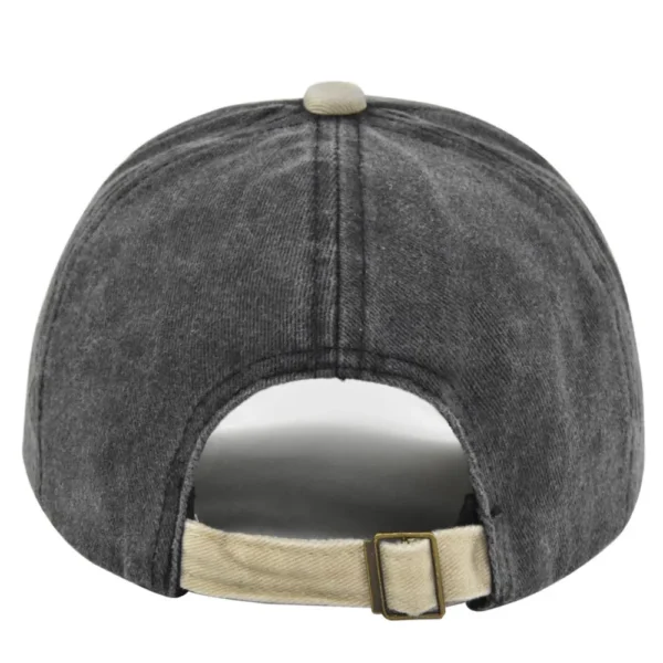 H660f86babd984ed0b4ddfb614984df93U.webp Color-Block Washed 5-Panel Cap