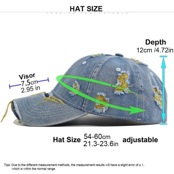 Vintage Distressed Denim Dad Cap