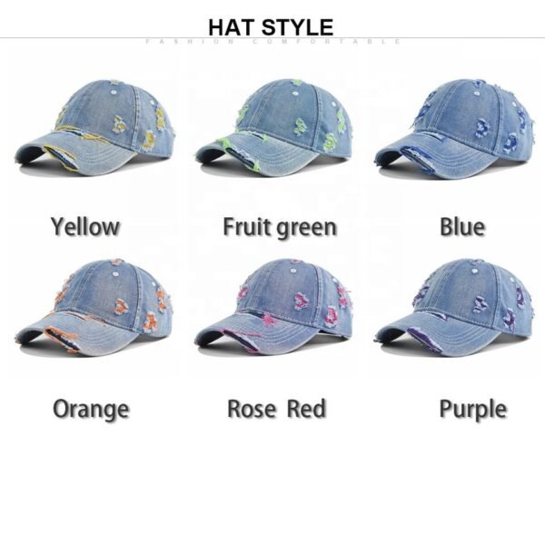 Vintage Distressed Denim Dad Cap