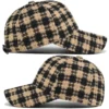 Houndstooth Tweed Baseball Cap