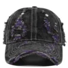 H8f3fa0135800475db35a75ab4e12f8f2I.webp Color-Trim Distressed Denim Cap