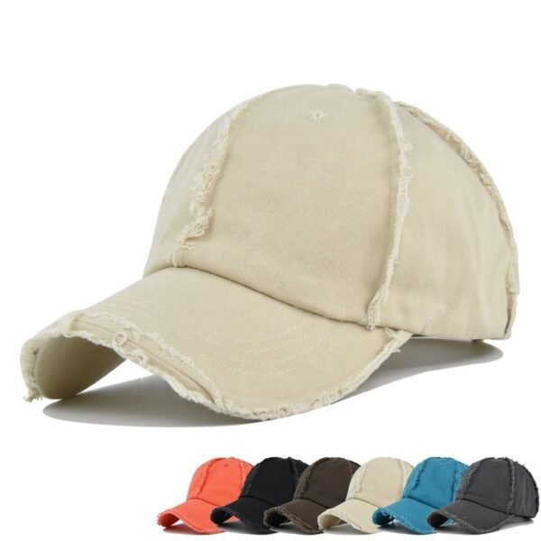 Vintage Frayed-Edge Baseball Cap