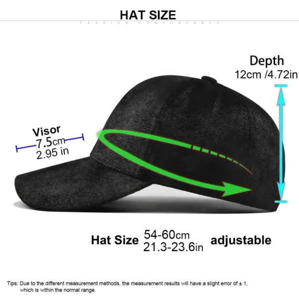 Faux Suede Duckbill Baseball Cap