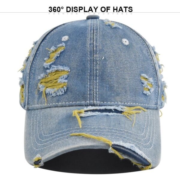 Vintage Distressed Denim Dad Cap