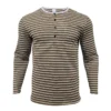 Men's Striped Long Sleeve Casual T-Shirt