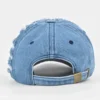 Oversized-Rip Denim Baseball Cap