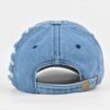 Oversized-Rip Denim Baseball Cap