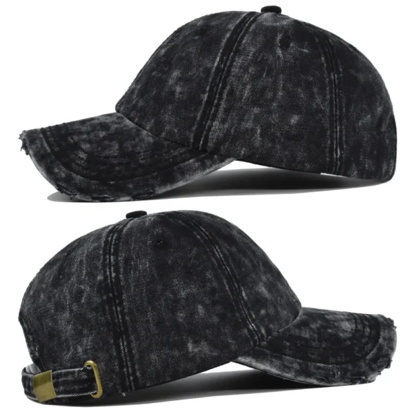 Acid-Wash Denim Dad Cap