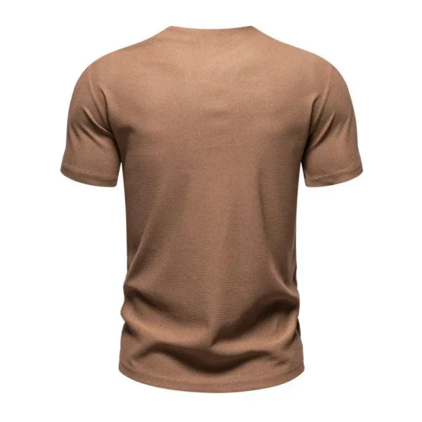 Men's Knit V-Neck Casual T-Shirt