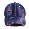 Heavy-Distress Denim Streetwear Cap
