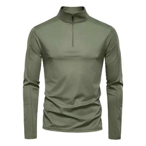 Men's Quick-Dry Half-Zip Long Sleeve Top