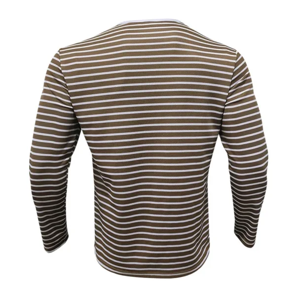 Men's Striped Long Sleeve Casual T-Shirt