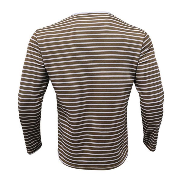 Men's Striped Long Sleeve Casual T-Shirt