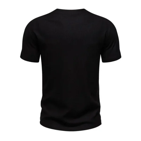 Men's Knit V-Neck Casual T-Shirt