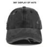 Distressed Washed 6-Panel Dad Cap