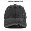 Distressed Washed 6-Panel Dad Cap