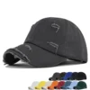 Solid Distressed Washed Baseball Cap