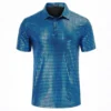 Men's Textured Short Sleeve Polo Shirt