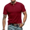 Hfbc85dace2c94fed9065269f42863d3dU.webp Men's Solid Crew Neck Casual T-Shirt